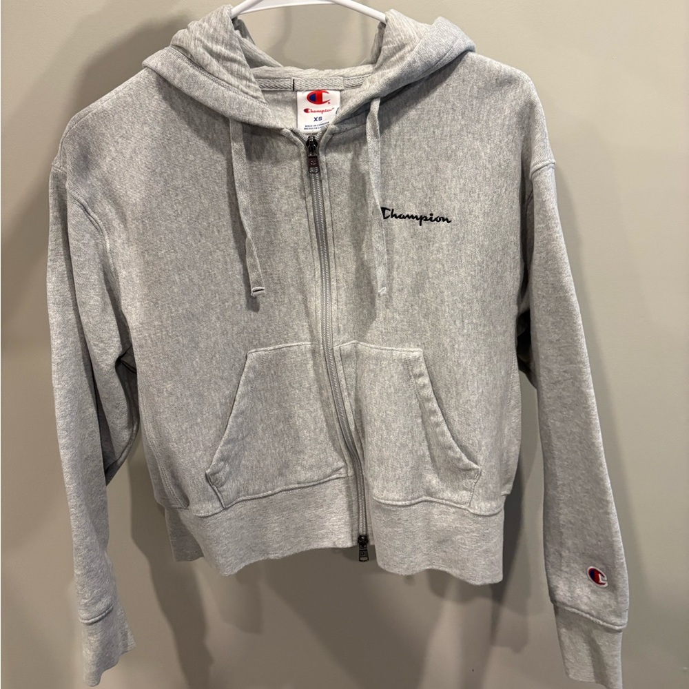 Champion Light Gray Heather Hoodie